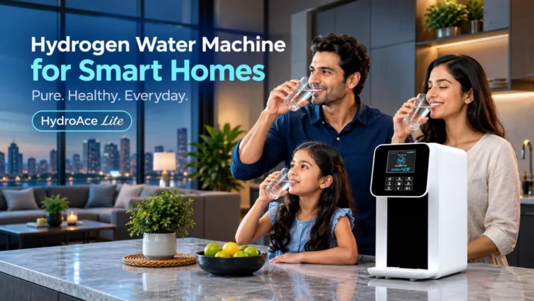 Family Drinking HydroAce Lite Hydrogen Water at Home