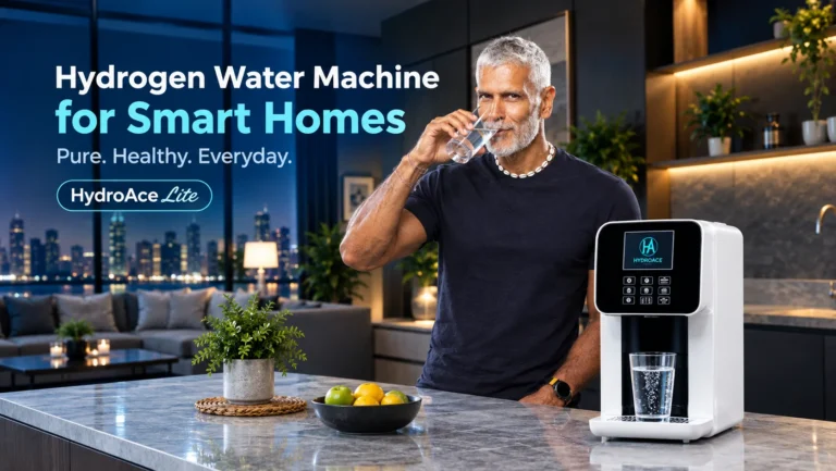 Family Drinking HydroAce Lite Hydrogen Water at Home
